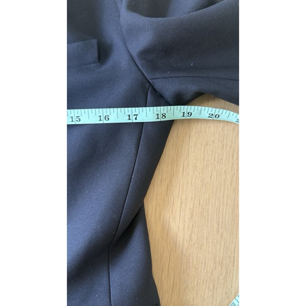 J.Crew Dover Double-Breasted 100% Wool Blazer Navy Blue Size 6 Petite 2824 - Picture 8 of 13
